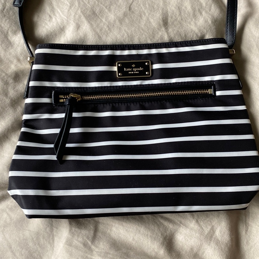 Kate Spade Black/White Nylon Bag